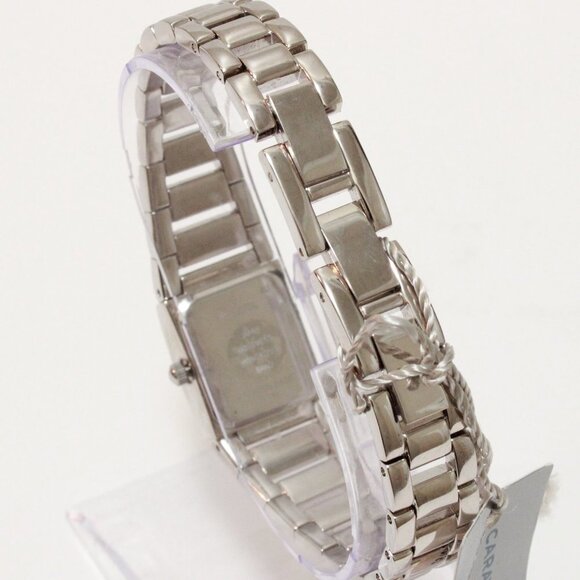 Caravelle Ladies Dress Watch By Bulova 56 Crystal Embedded Bezel & Bracelet 17mm - Picture 11 of 11